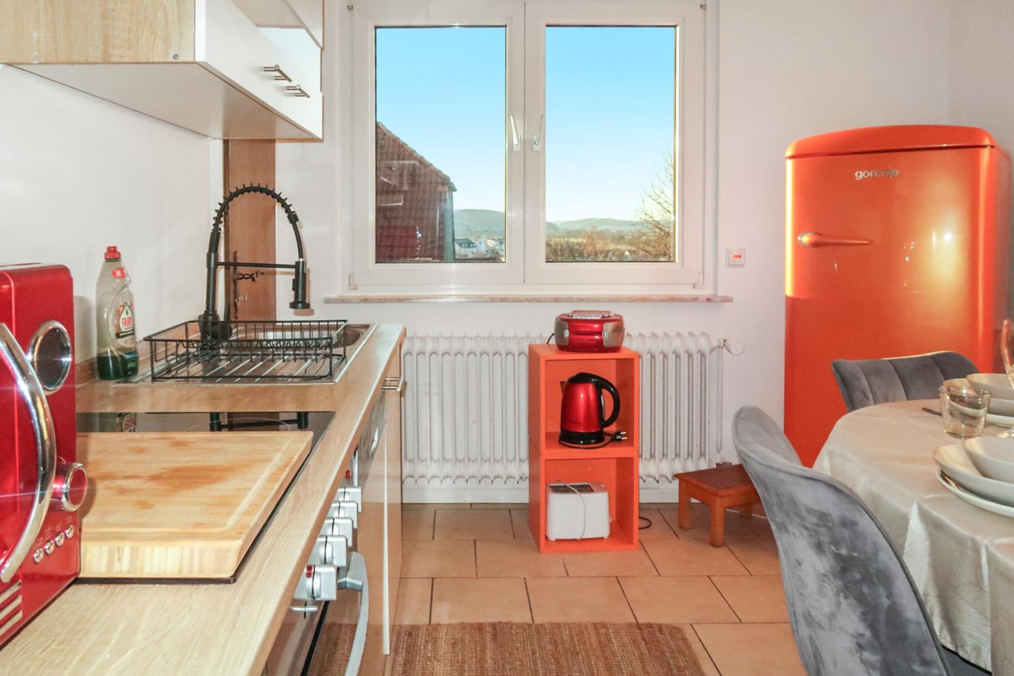 Homestay - Panoramablick Ueber Buedingen Eksteriør bilde